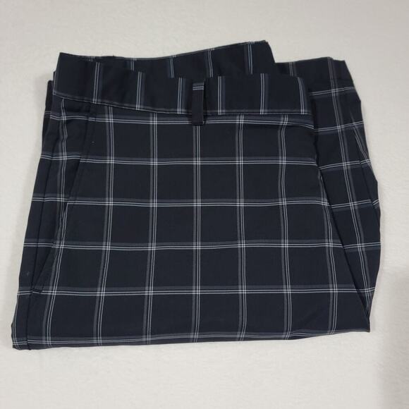 Walter Hagen Shorts Mens 38 Black Plaid Flat Front Golf Performance Outdoor - Picture 11 of 11